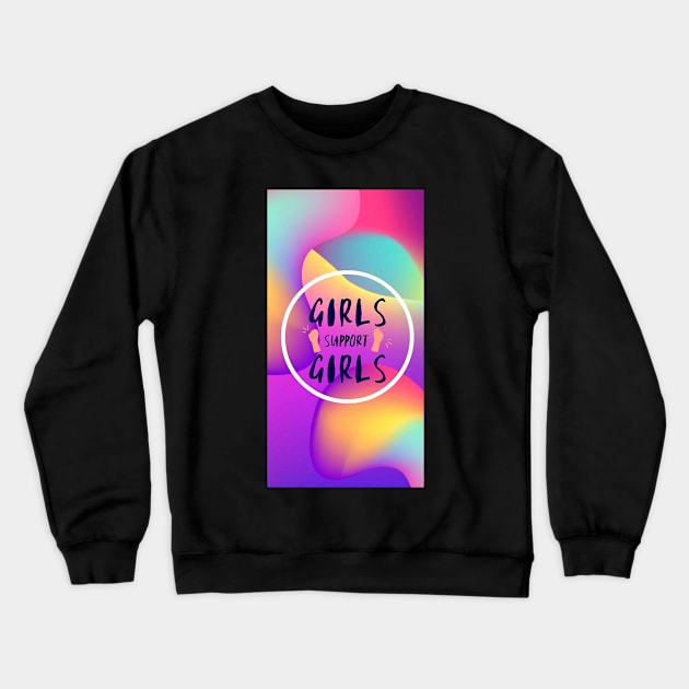 Female Power Quote Crewneck Sweatshirt by Alemway